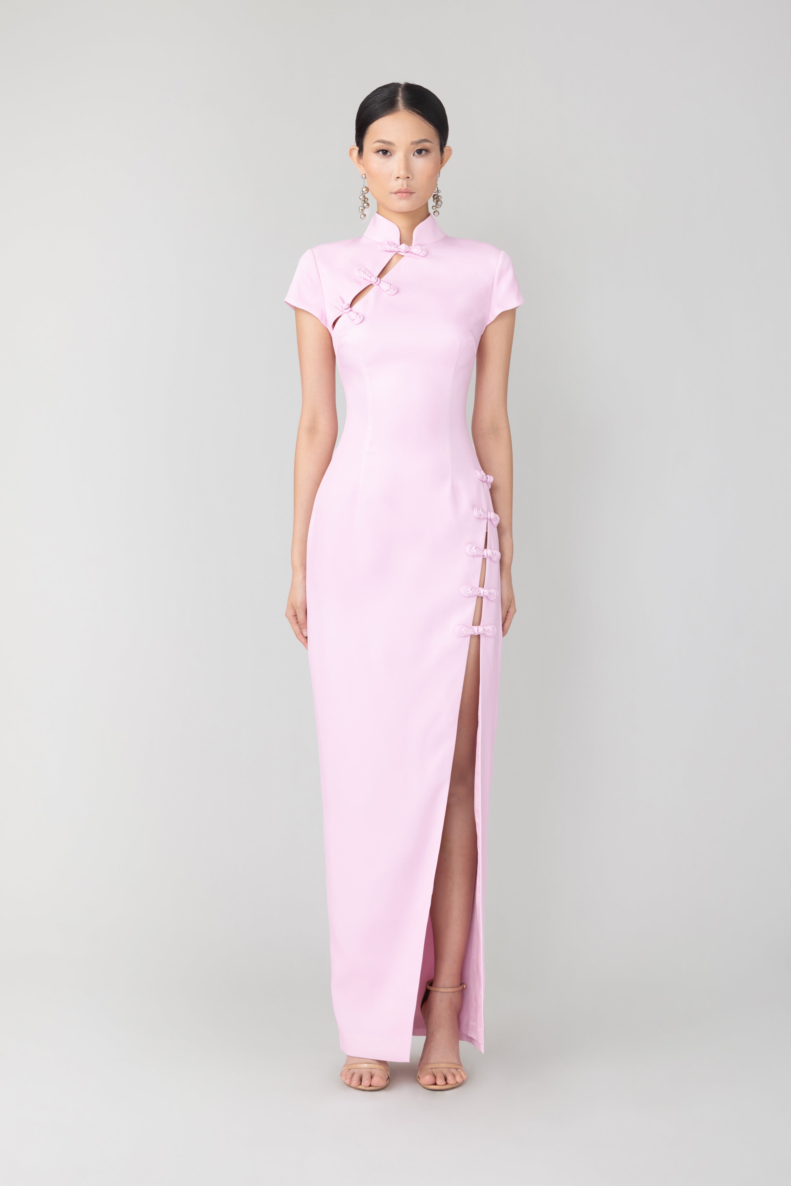 SAU LEE Isabella Maxi Dress - Pink / 00