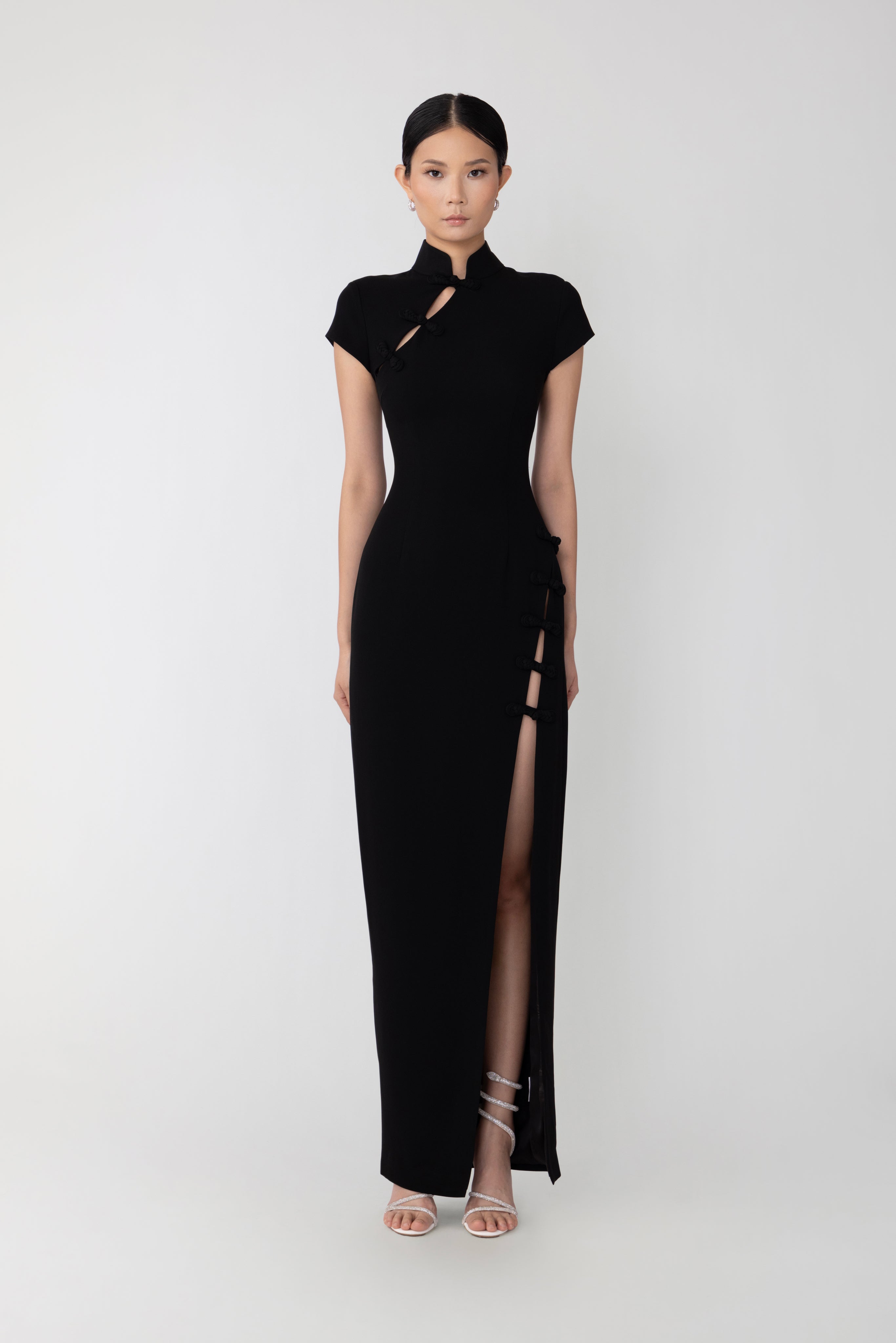 SAU LEE Isabella Maxi Dress - Black / 00