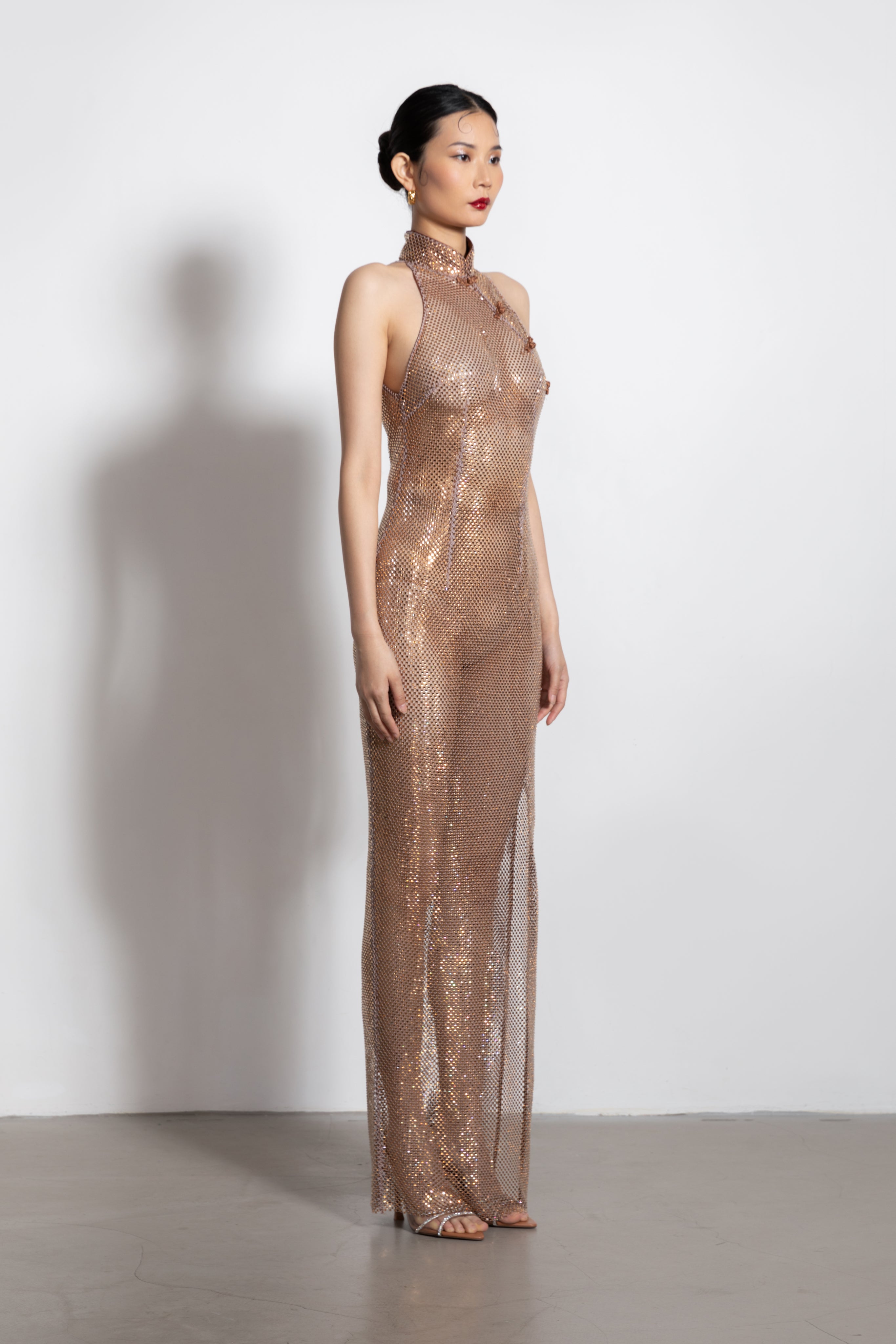 SAU LEE Shao Dress - Copper / 00