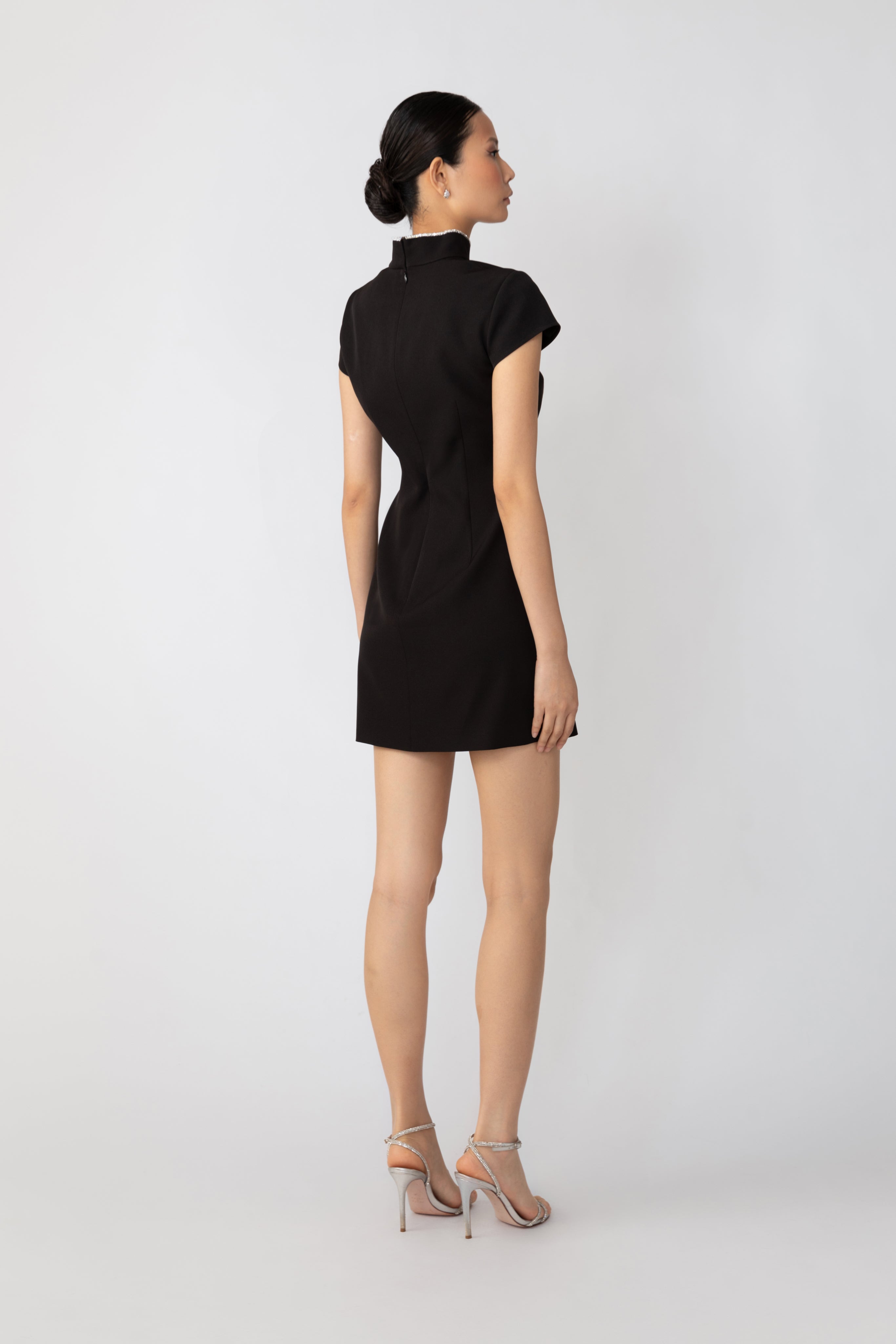 SAU LEE Ingrid Mini Dress - Black / 00