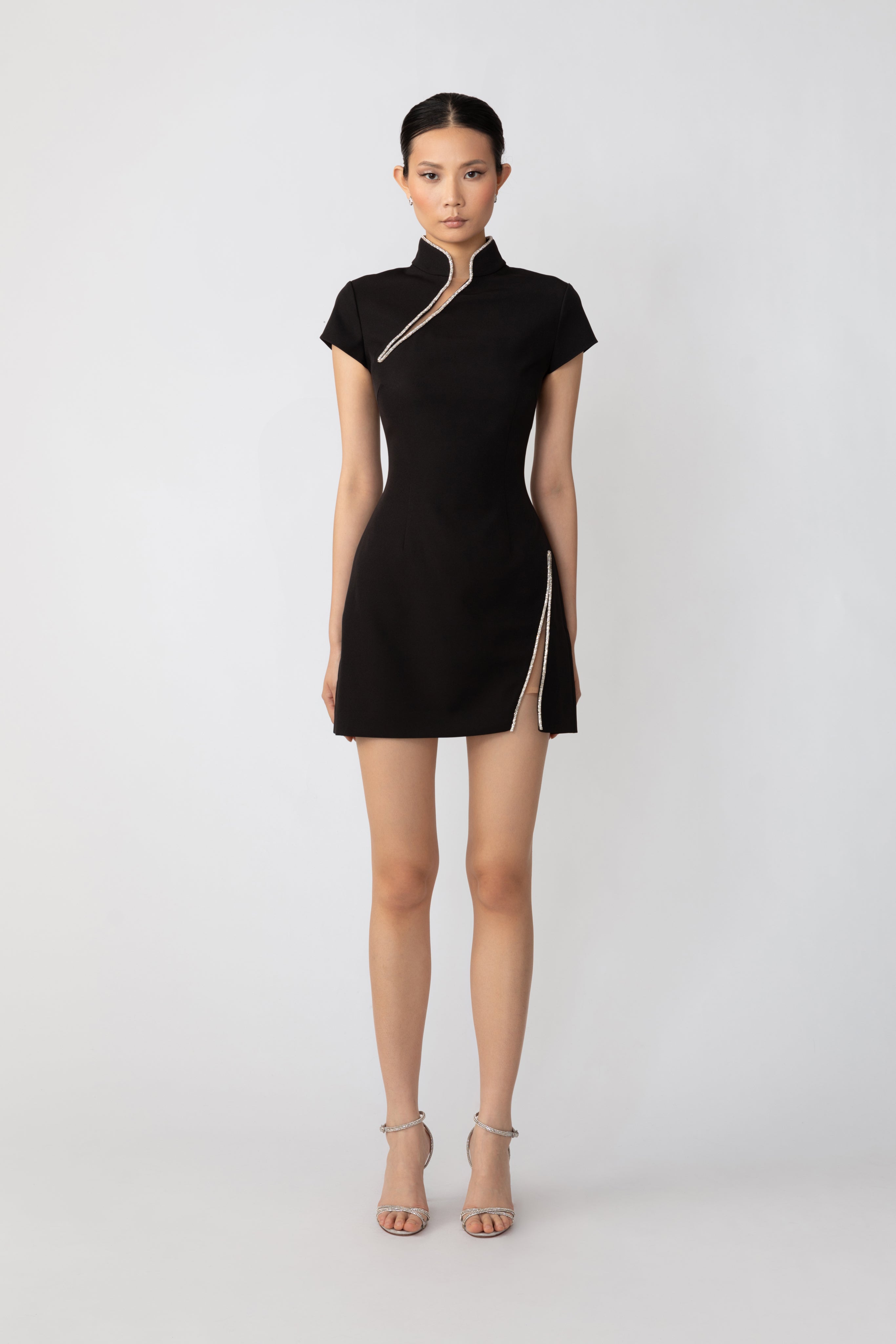 SAU LEE Ingrid Mini Dress - Black / 00