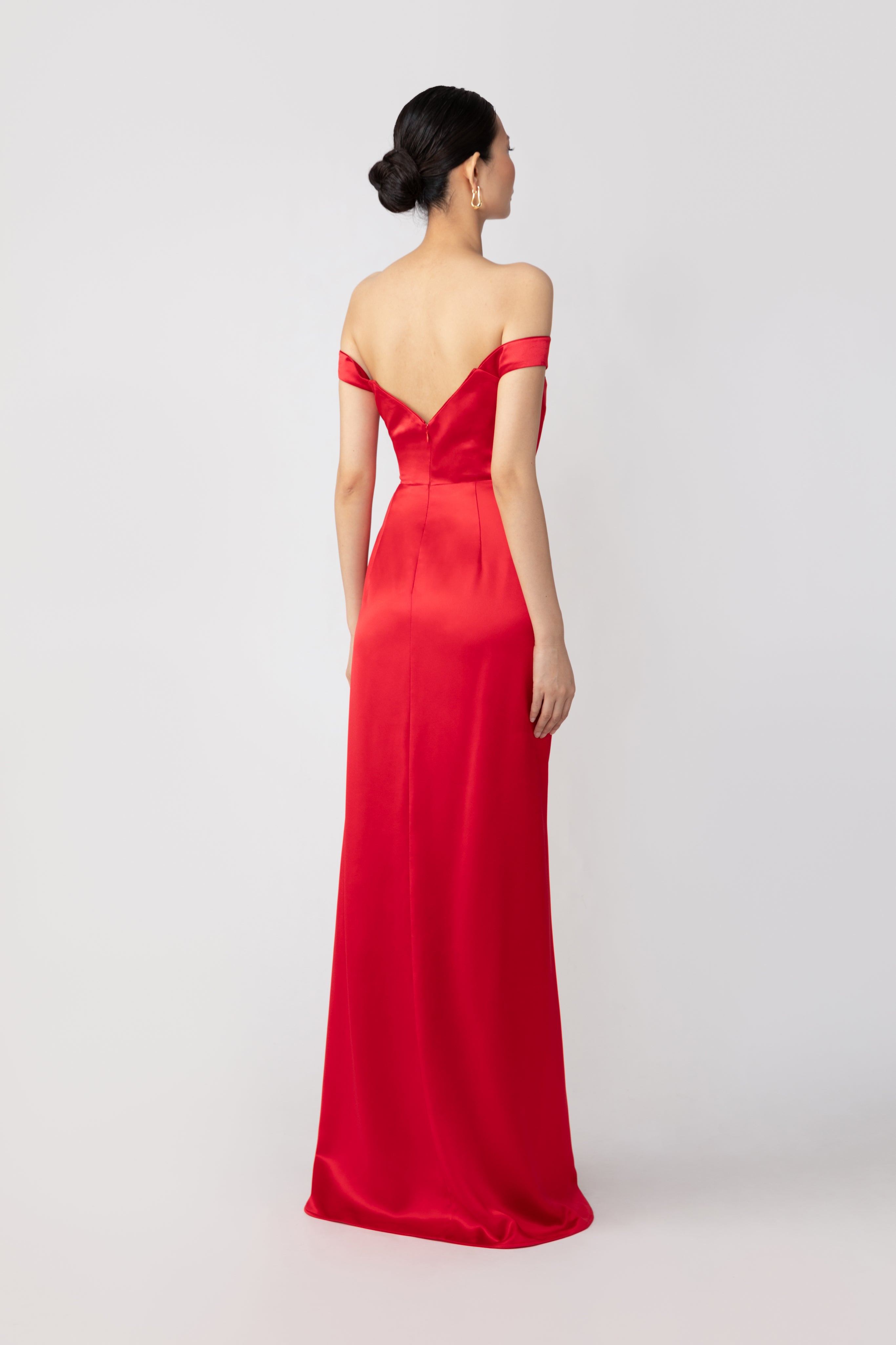 SAU LEE Paulina Gown - Red / 0