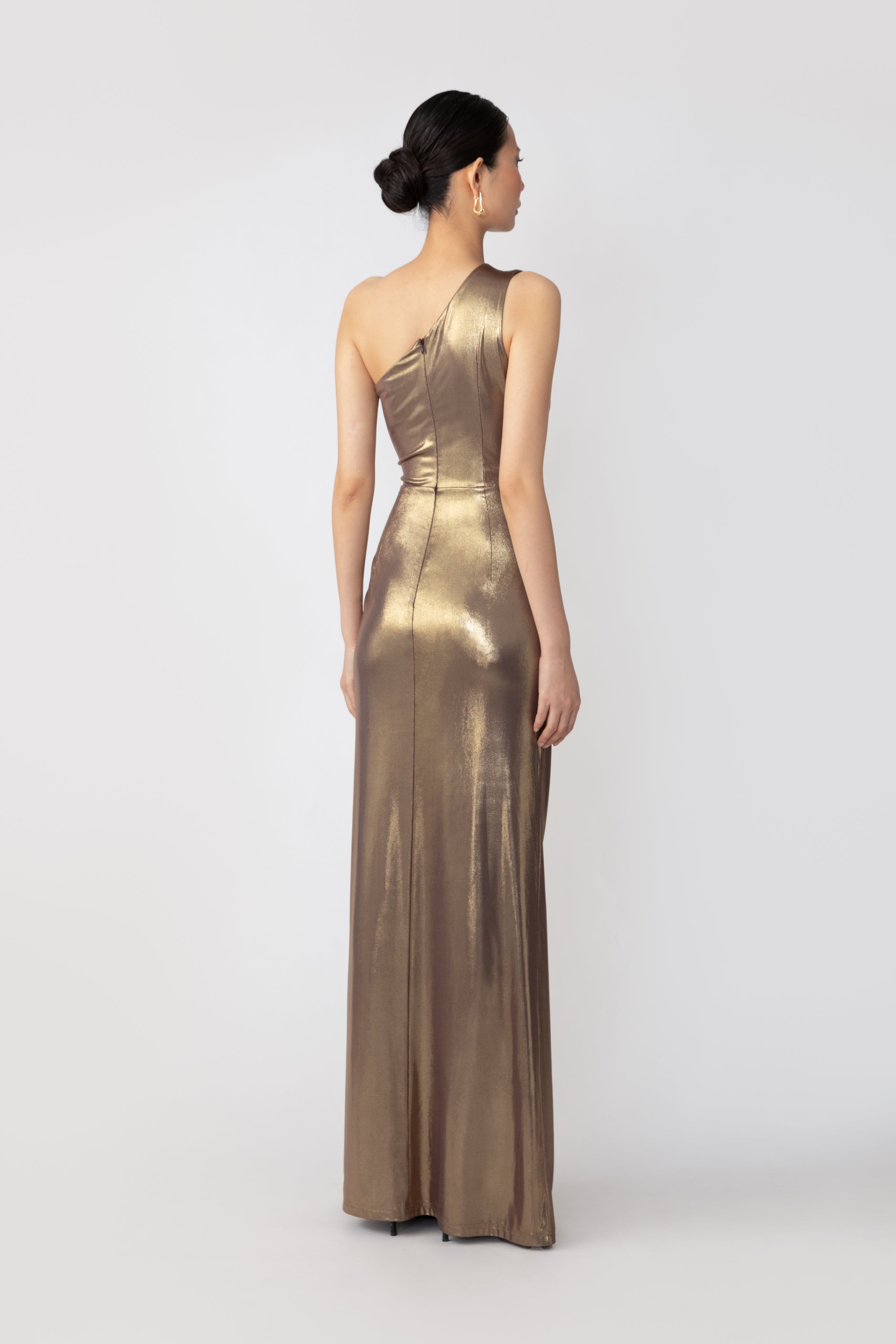 SAU LEE Zoey Dress - Brass / 0