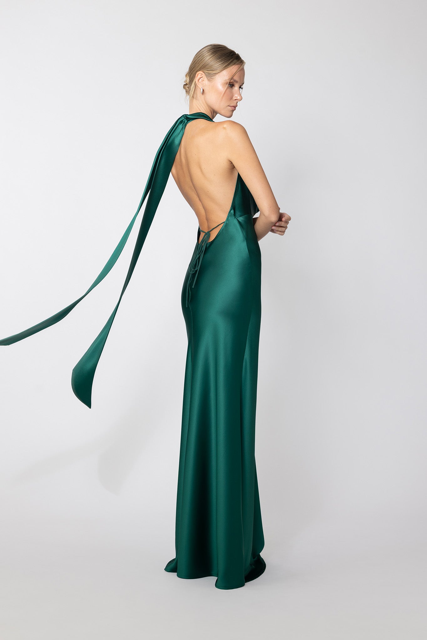 Pearl Satin Gown