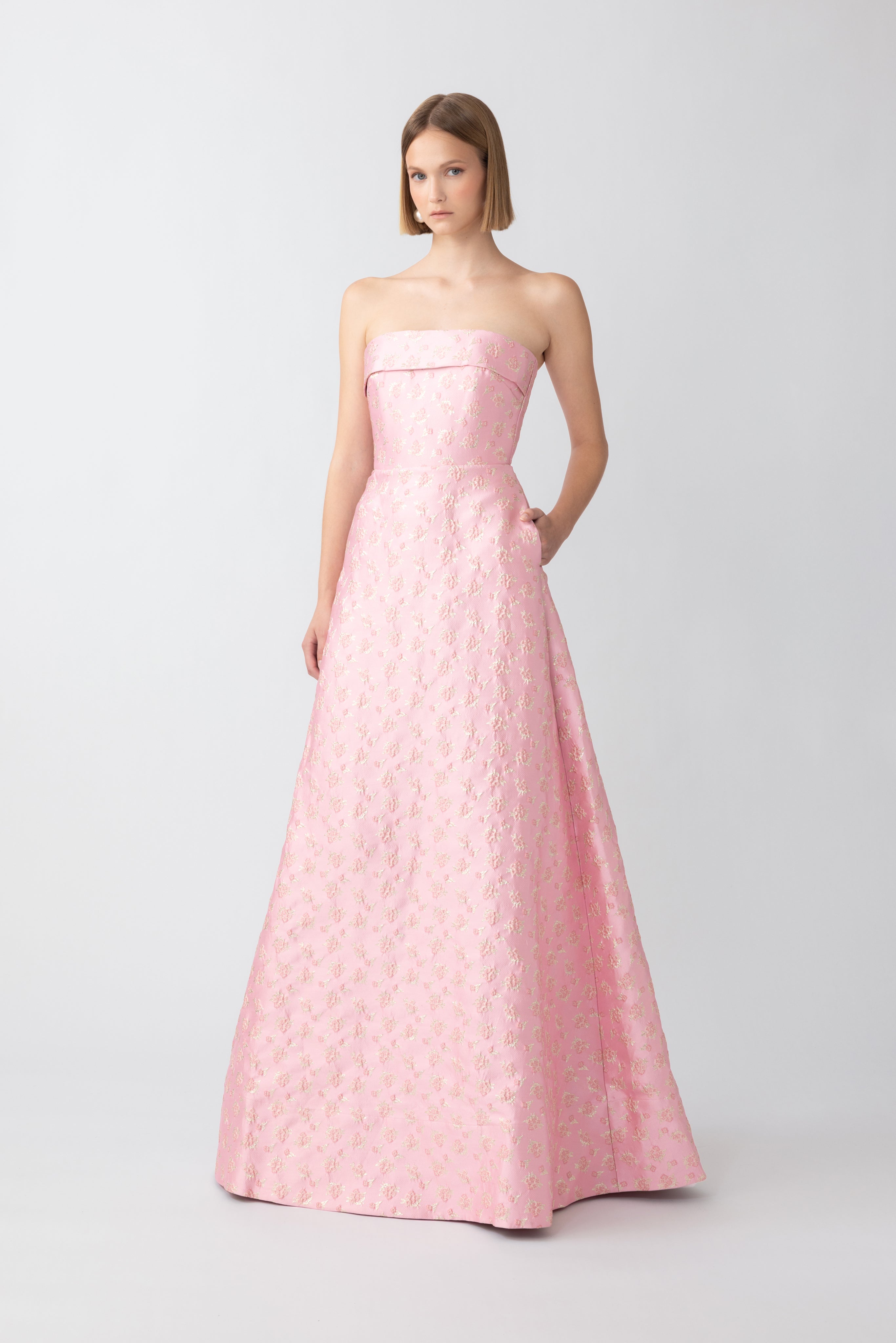 Jordana Jacquard Gown