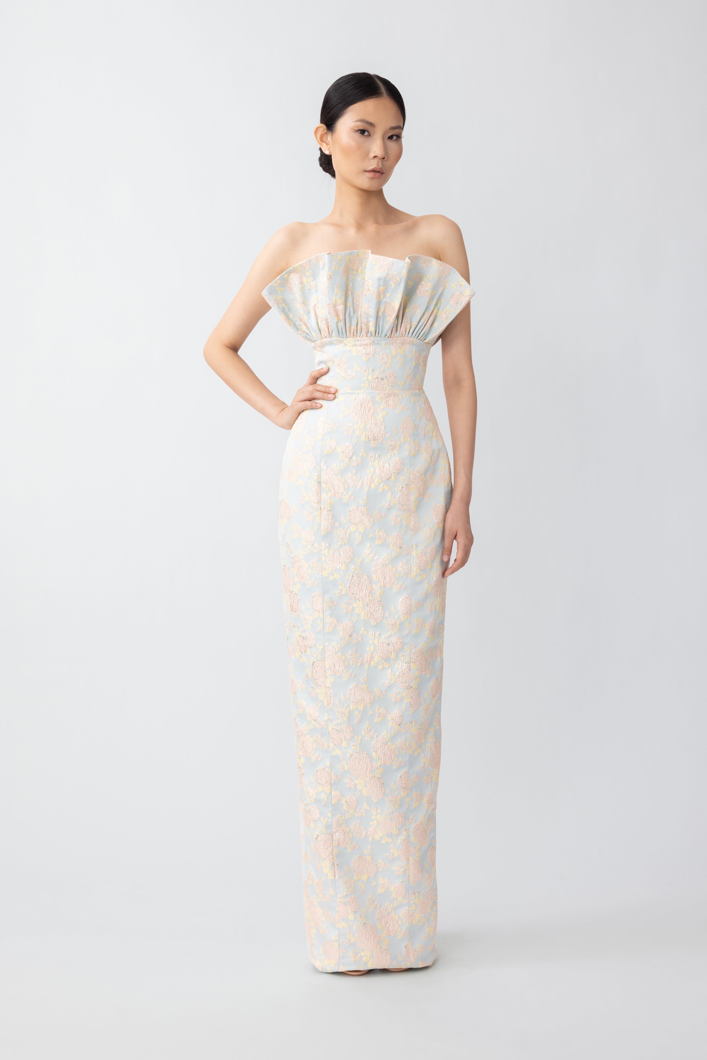 Noah Jacquard Gown