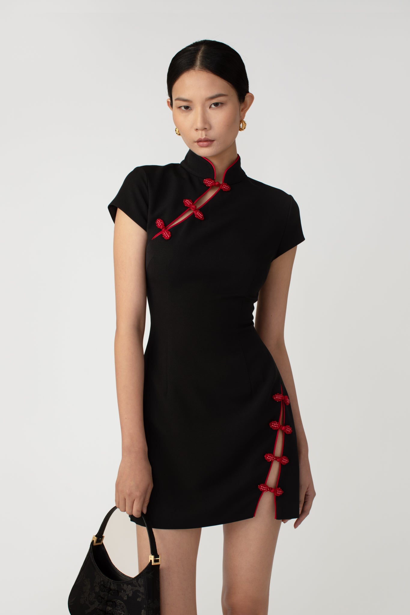 SAU LEE Isa Mini Dress - Black / 00