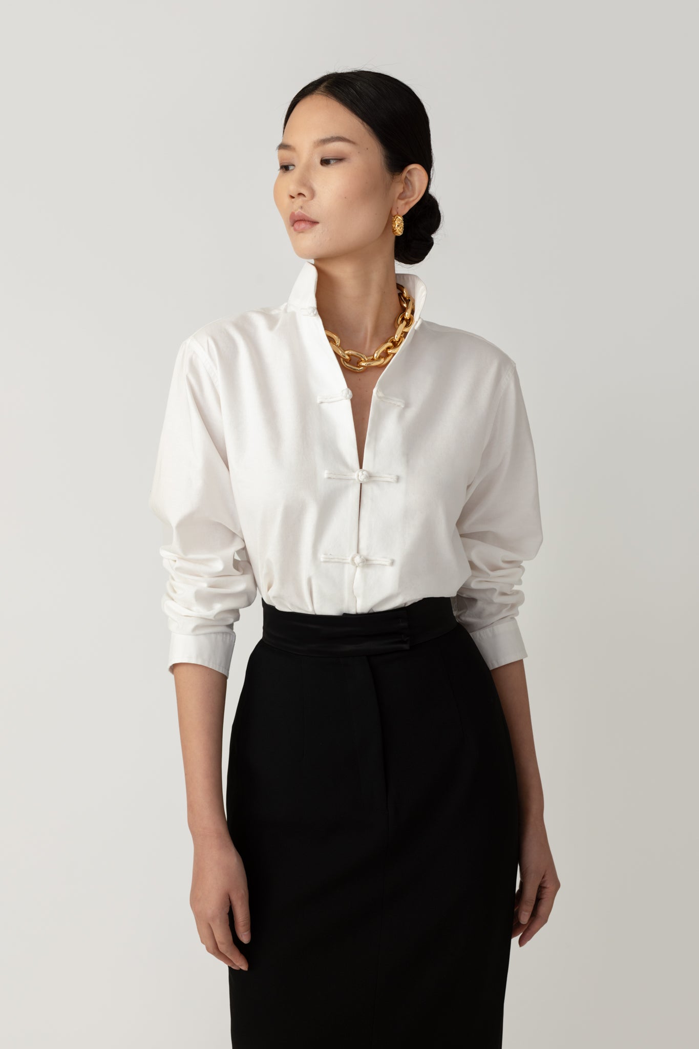 SAU LEE Harlow Shirt - White / 00