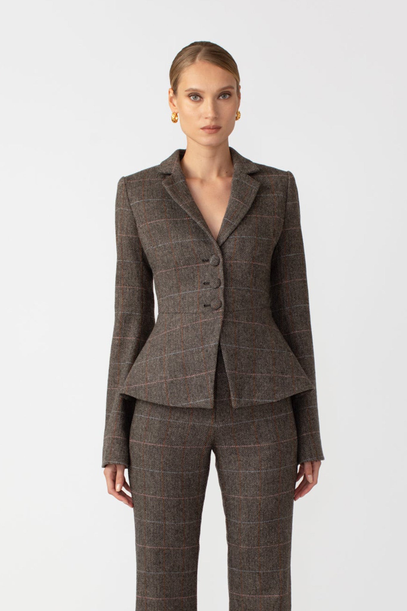 SAU LEE Aries Wool Blazer - Grey / 00