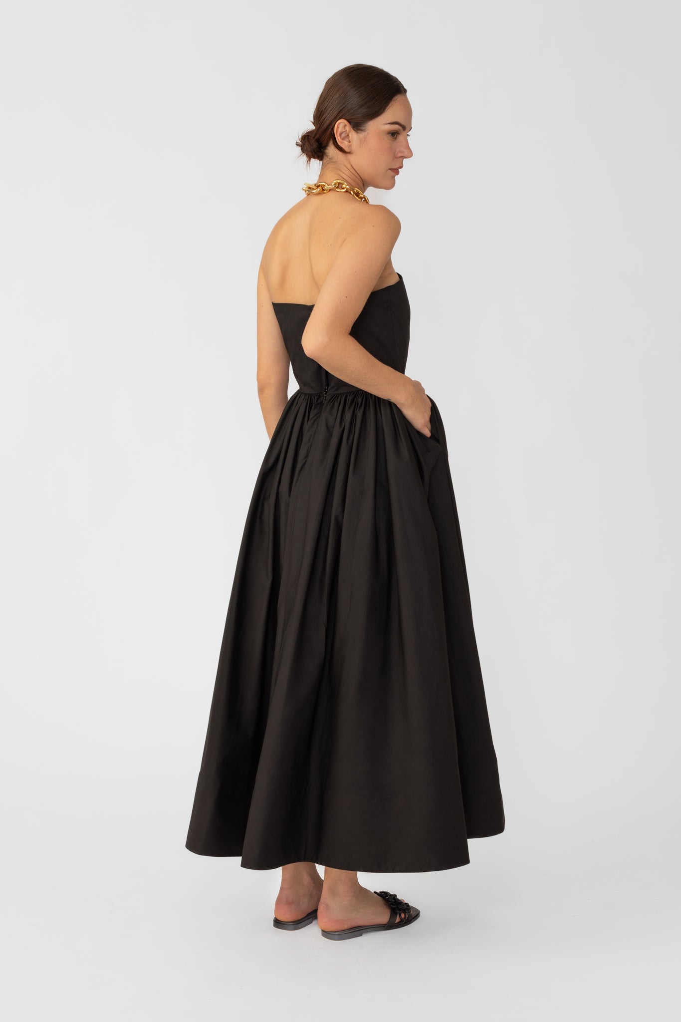 SAU LEE Harper Strapless Dress - Black / 00