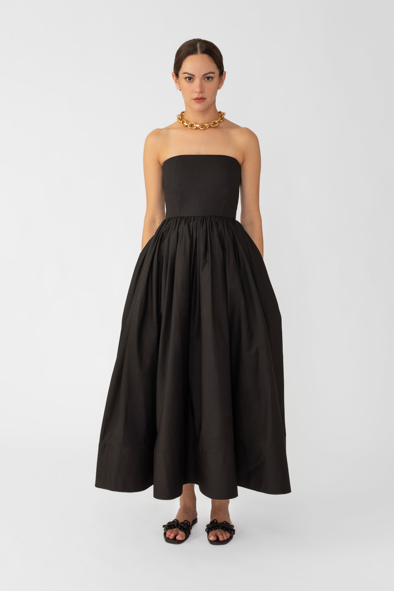 SAU LEE Harper Strapless Dress - Black / 00