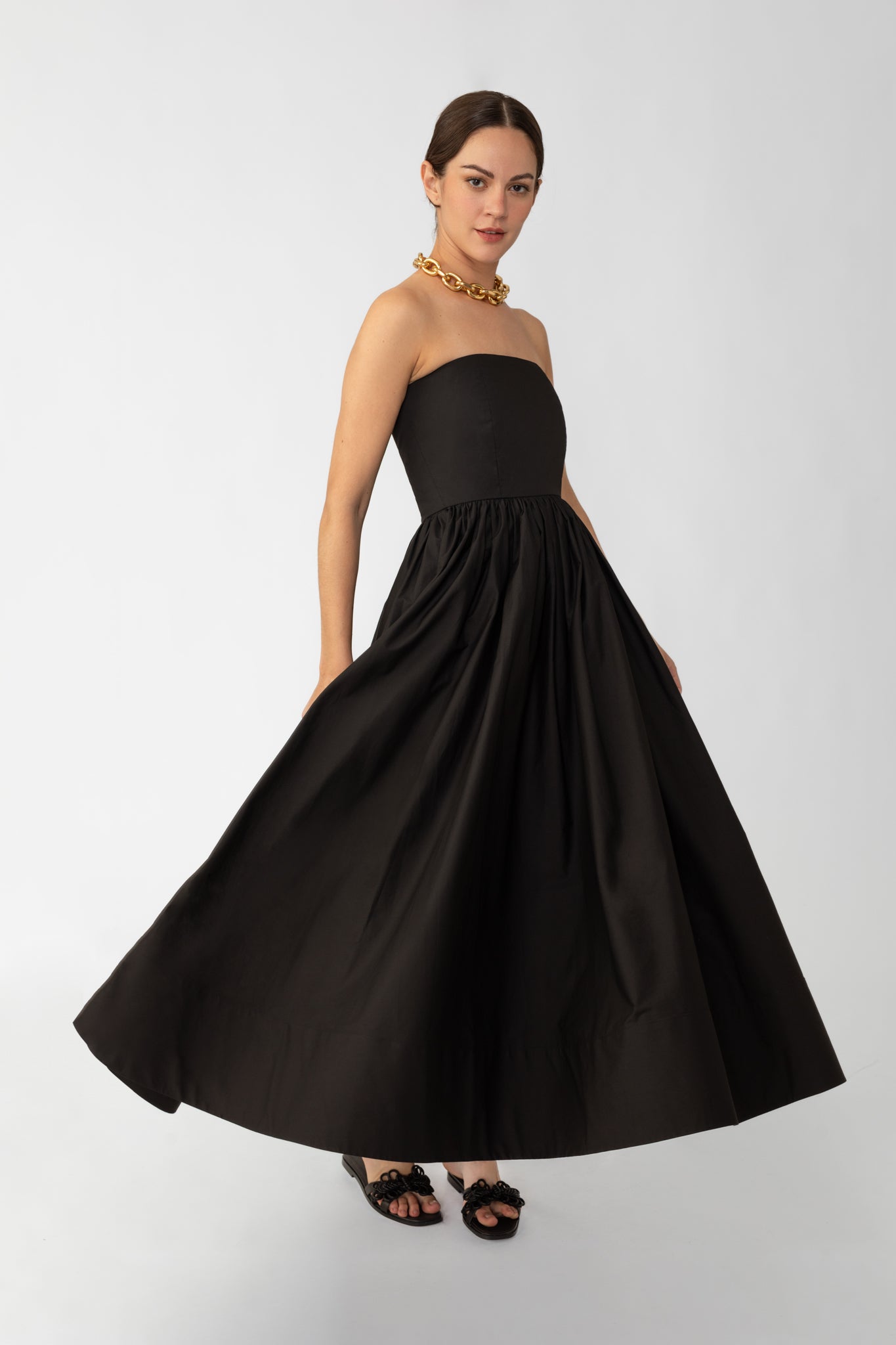 SAU LEE Harper Strapless Dress - Black / 00