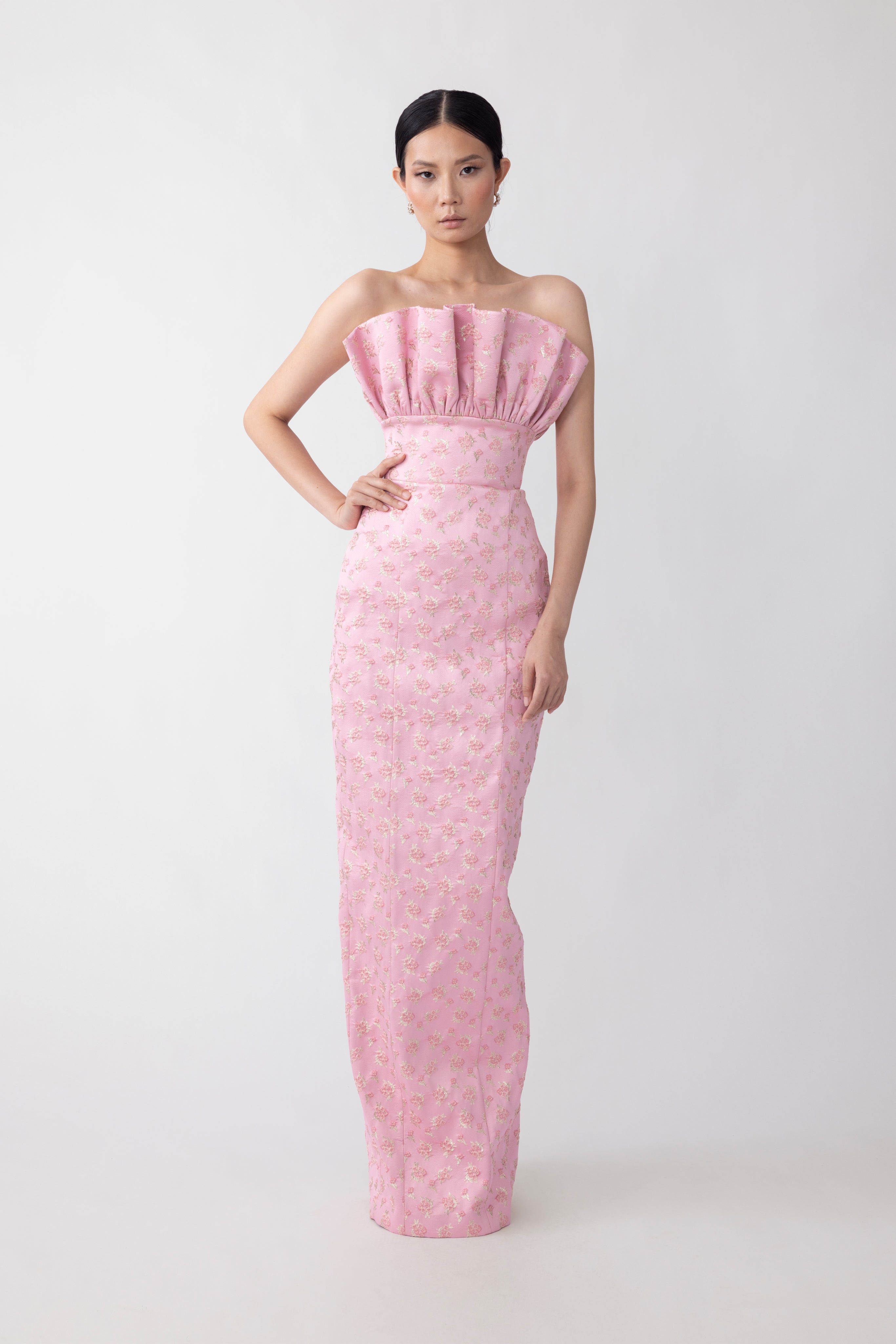 Noah Jacquard Gown