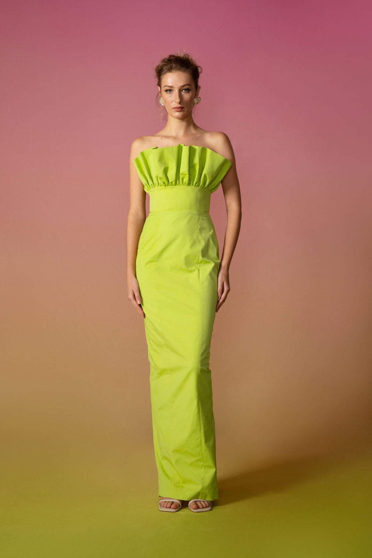 Chartreuse cheongsam outlet